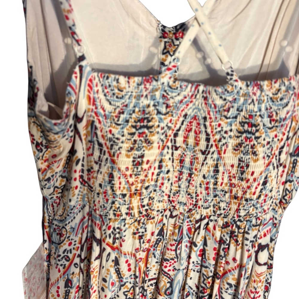 Free People Be My Baby Maxi Sundress Dress paisley print M NEW - Picture 6 of 10